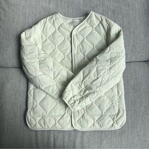 Uniqlo Quilted Cream Jacket